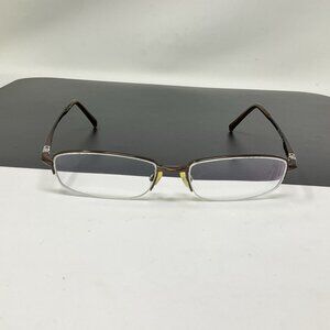 Easy Clip EC119 10 55 [] 17 - 140 Dark Brown Eyeglasses Frame